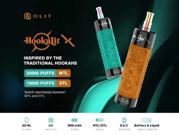 HOOKALIT X 20000 Puffs 1 échelle