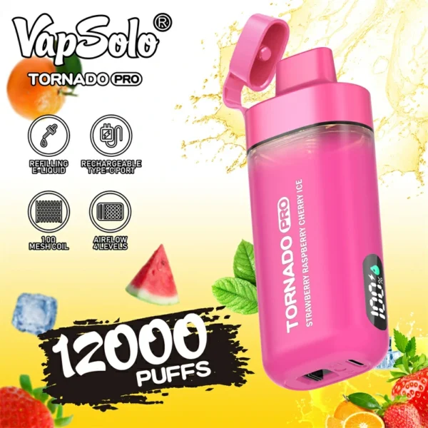 Vapsolo Tornado Pro 12000 Puffs 2