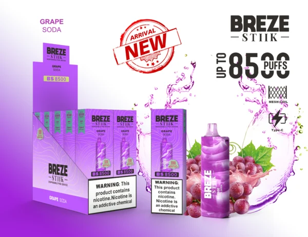 BREZE STIIK BS8500 8500 Puffs 4 skaliert