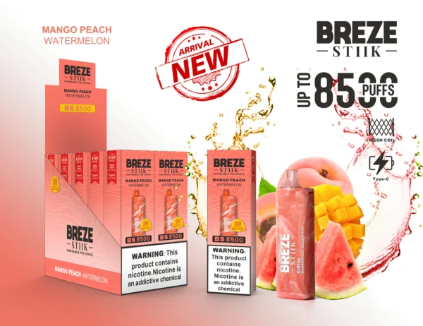 BREZE STIIK BS8500 8500 Puffs 5 skaliert