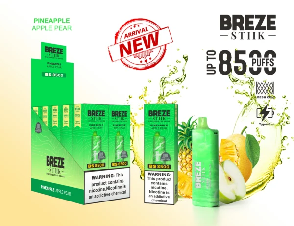 BREZE STIIK BS8500 8500 Puffs 8 échelles