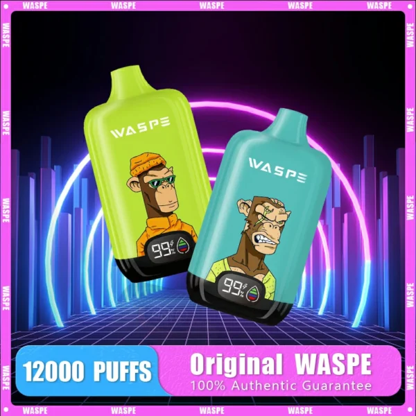 Waspe 12000 puffs skaitmeninė dėžutė 8